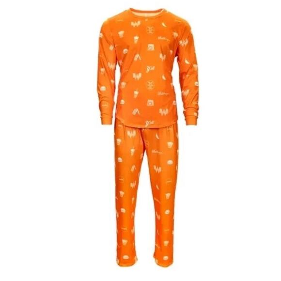 Whataburger Adult PJ's Pajama Set Size Medium lounge hamburger fries shake ya'll - Picture 1 of 14